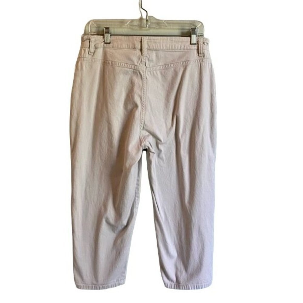 Bill Blass Stretch Capris Pants with Embroidered Accents Size 10 - Picture 5 of 11